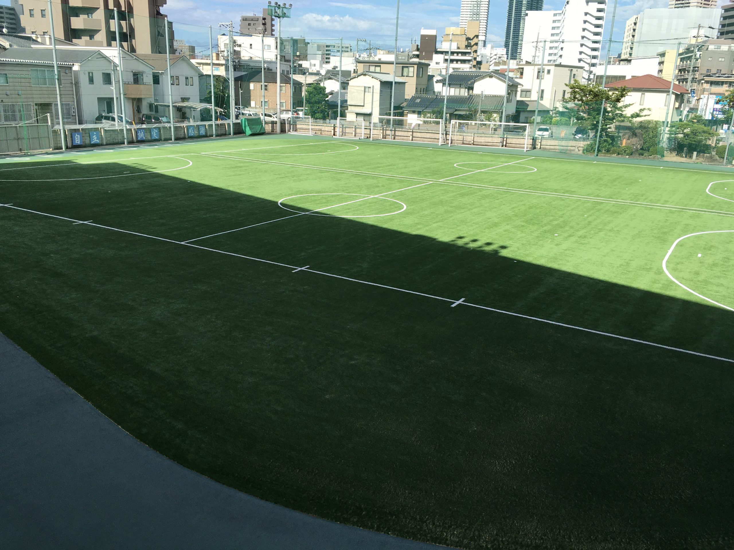 New 人工芝グラウンド 瀬戸内高校ブログ