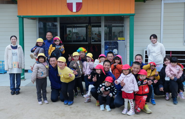 【野球部】地域貢献活動 ～大洲幼稚園運動教室～